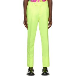 Yellow Formal Trousers 231404M191004