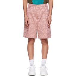 Pink Allover Shorts 232404M193008
