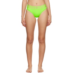 Green Greca Border Bikini Bottoms 232653F105060