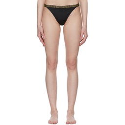 Black Greca Border Bikini Bottom 221653F105017