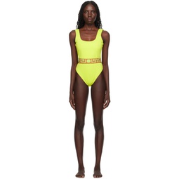 Yellow Greca Swimsuit 241653F103026