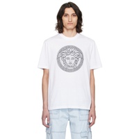White Medusa Sliced T-Shirt 241404M213029