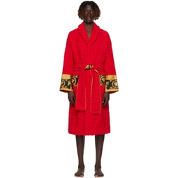 Red I Heart Baroque Robe 232653M219003