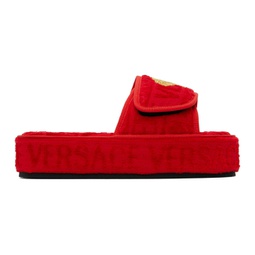 Red Allover Slippers 241653F121002