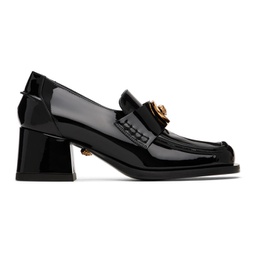 Black Alia Patent Loafer Heels 241404F122007
