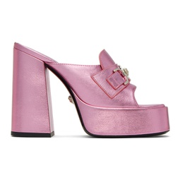 Pink Medusa 95 Heeled Sandals 232404F125014