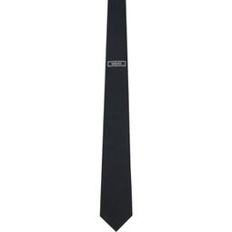 Black 90s Vintage Logo Tie 241404M158000