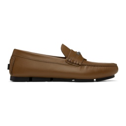 Tan Medusa Biggie Driver Loafers 241404M231029