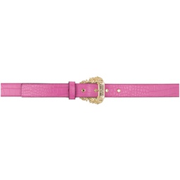 Pink Croc Pin-Buckle Belt 231202F001004