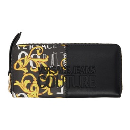 Black Logo Couture Wallet 231202F040004