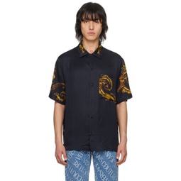 Black Watercolor Couture Shirt 241202M192068