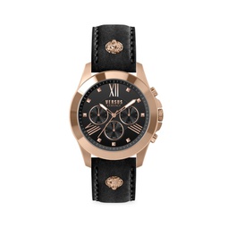 Chrono Lion 44MM Rose Goldtone Stainless Steel Chronograph Watch