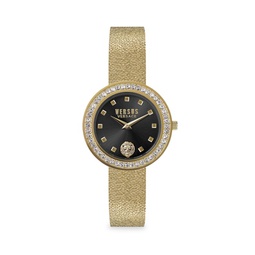 38MM Carnaby Street Crystal Goldplated Stainless Steel & Crystal Bracelet Watch