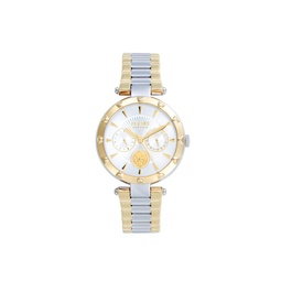 36MM Two-Tone Stainless Steel Chronograph Bracelet Watch