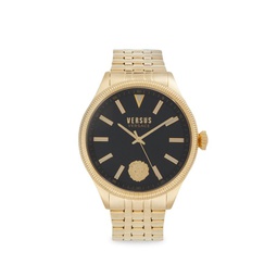 45MM Ion Plated Goldtone Stainless Steel Bracelet Watch