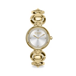 34MM Swarvoski Crystal Stainless Steel Bracelet Watch