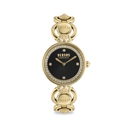Victoria 34MM Stainless Steel & Swarovski Crystal Bracelet Watch