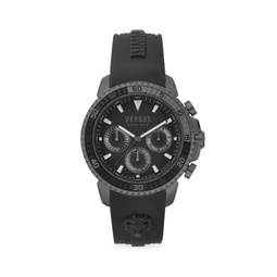 Aberdeen Stainless Steel & Silicone Strap Chronograph Watch