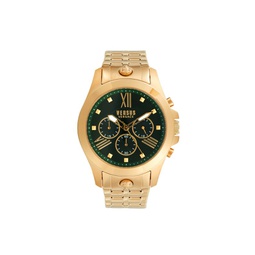 44MM Goldtone IP Stainless Steel Chronograph Bracelet Watch