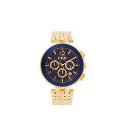 44MM IP Goldtone Stainless Steel Chronograph Bracelet Watch