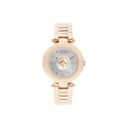 Rose Goldtone Stainless Steel Bracelet Watch