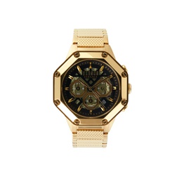 Goldtone Stainless Steel Bracelet Chronograph Watch