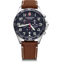 Victorinox FieldForce Chrono Mens Brown Watch 241854, Brown/Blue, Strip