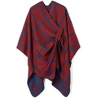 Villand Womens Shawl Wrap Poncho Cape Open Front Cardigan with Belt and Gift Bag for Fall Winter