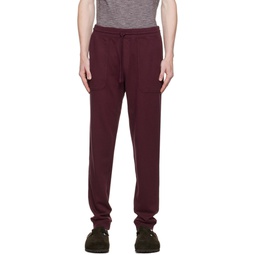 Burgundy Garment Dyed Lounge Pants 222875M190004