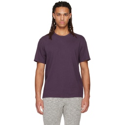 Purple Garment Dye T Shirt 231875M213007