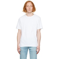 White Garment Dye T Shirt 222875M213001