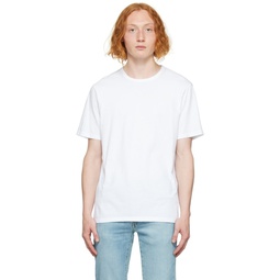 White Garment Dye T Shirt 222875M213001