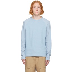 Blue Raglan Sweater 222875M201006