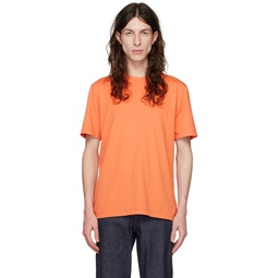 Orange Garment Dyed T Shirt 231875M213006