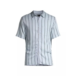 Pacifica Striped Button-Front Shirt