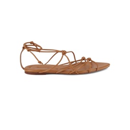 Kenna Leather Strappy Flat Sandals