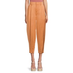 High Rise Pleated Tapered Pants