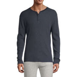 Striped Thermal Long Sleeve Henley