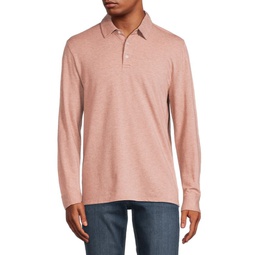 Long Sleeve Cashmere Blend Polo