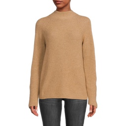 Wool Cashmere Mockneck Sweater