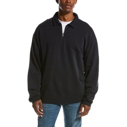 french terry 1/4-zip pullover