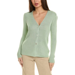 ribbed button cardigan