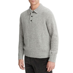Plush Donegal Cashmere Polo Sweater