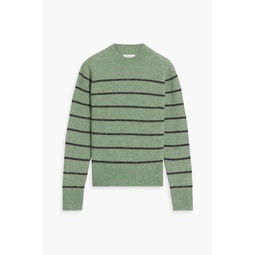 Striped alpaca-blend sweater
