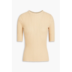 Ribbed-knit top