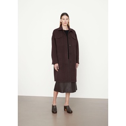 Brushed Wool Shirt Coat