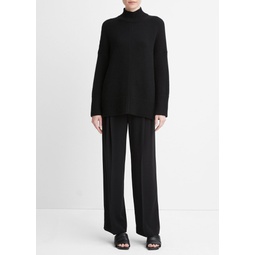 Wool and Cashmere Trapeze Turtleneck Sweater