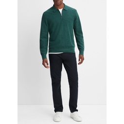 Plush Cashmere Quarter-Zip Sweater