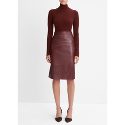 Tailored Leather Skirt