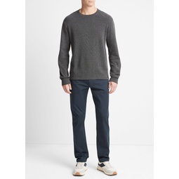 Textured Thermal Long-Sleeve Crew Neck T-Shirt